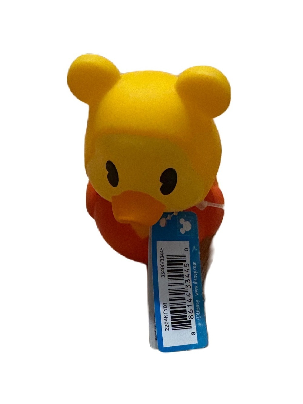 Disney Winnie the Pooh Rubber Duck NEW Yellow Red Kids Toy